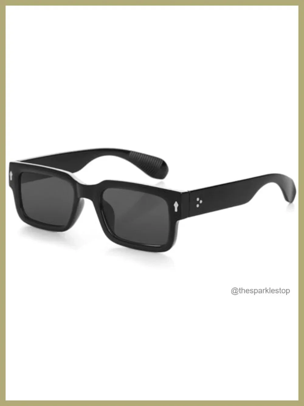 Square Thick Frame UV400 Protection Sunglasses Rectangle Sun Glasses Shades